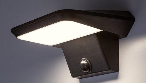 Rabalux 77005 Qesa LED Venkovní světlo s čidlem | Přírodní bílá | 10W | Bílá | Černá