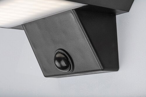 Rabalux 77005 Qesa LED Venkovní světlo s čidlem | Přírodní bílá | 10W | Bílá | Černá