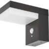 Rabalux 77009 Zrebar LED Venkovní světlo s čidlem | Přírodní bílá | 6W | Bílá | Černá