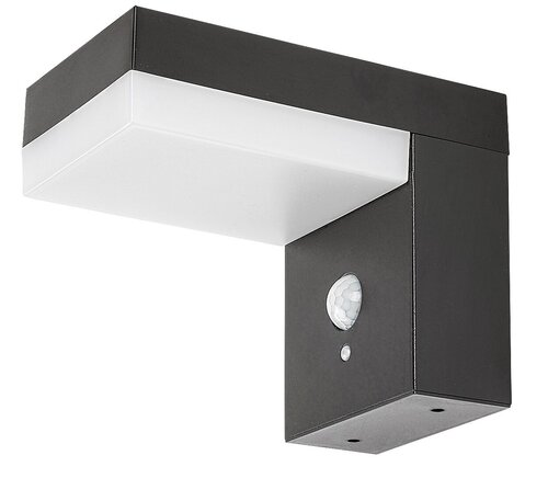 Rabalux 77009 Zrebar LED Venkovní světlo s čidlem | Přírodní bílá | 6W | Bílá | Černá