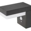 Rabalux 77009 Zrebar LED Venkovní světlo s čidlem | Přírodní bílá | 6W | Bílá | Černá