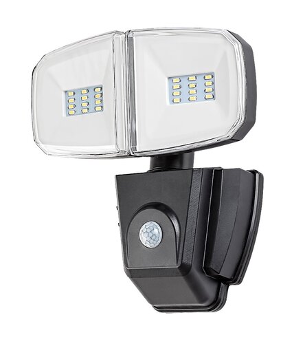 Rabalux 77012 Zlarin LED Venkovní světlo s čidlem | Přírodní bílá | 12W | Bílá | Černá