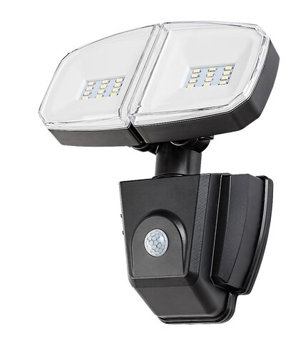 Rabalux 77012 Zlarin LED Venkovní světlo s čidlem | Přírodní bílá | 12W | Bílá | Černá