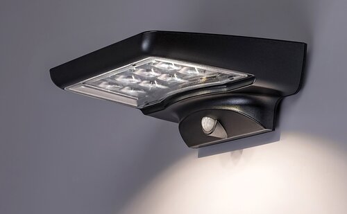 Rabalux 77014 Moselle LED Venkovní světlo s čidlem | Přírodní bílá | 4W | Černá