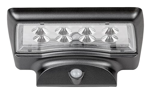 Rabalux 77014 Moselle LED Venkovní světlo s čidlem | Přírodní bílá | 4W | Černá