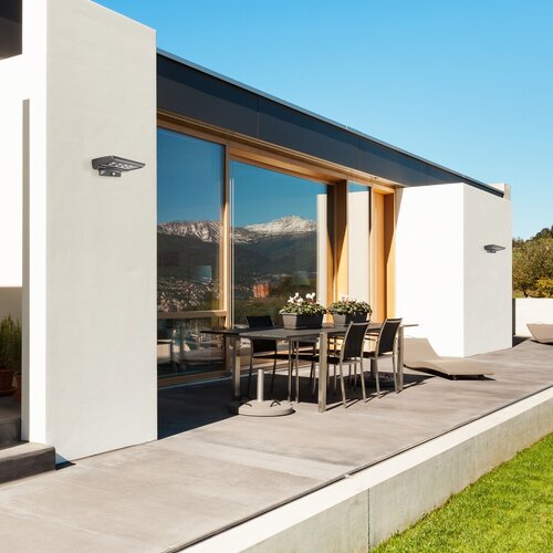 Rabalux 77014 Moselle LED Venkovní světlo s čidlem | Přírodní bílá | 4W | Černá
