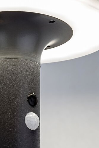 Rabalux 77017 Alaska LED Venkovní světlo s čidlem | Přírodní bílá | 10W | Bílá | Černá
