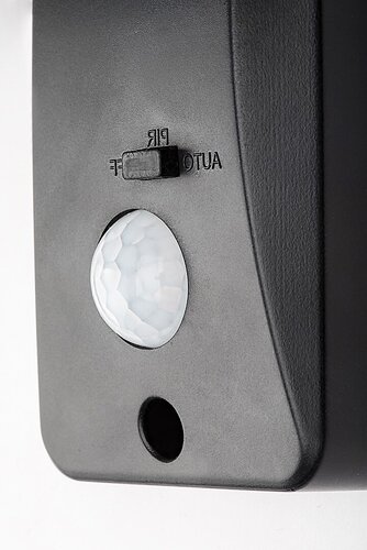 Rabalux 77019 Valpovo LED Venkovní světlo s čidlem | Přírodní bílá | 24W | Černá