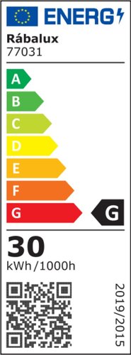 Rabalux 77031 Kalisz LED Zahradní sloupkové světlo | Teplá bílá | 30W | Bílá | Černá