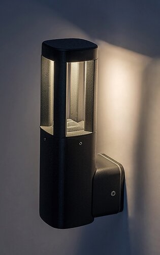Rabalux 77033 Kalisz LED Nástěnné venkovní světlo | Teplá bílá | 7W | Bílá | Černá | 6