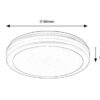 Rabalux 77036 Indre LED Stropní venkovní světlo | Variabilní | 28W | Bílá