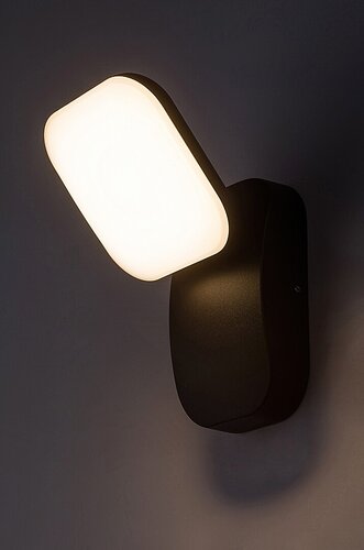 Rabalux 77057 Odiel LED Nástěnné venkovní světlo | Teplá bílá | 12W | Bílá | Černá