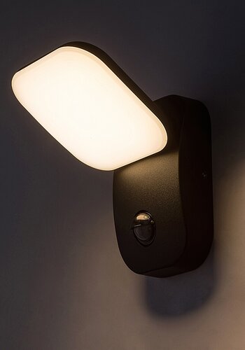Rabalux 77058 Odiel LED Nástěnné venkovní světlo | Teplá bílá | 12W | Bílá | Černá
