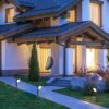Rabalux 77059 Odiel LED Zahradní sloupkové světlo | Teplá bílá | 12W | Bílá | Černá