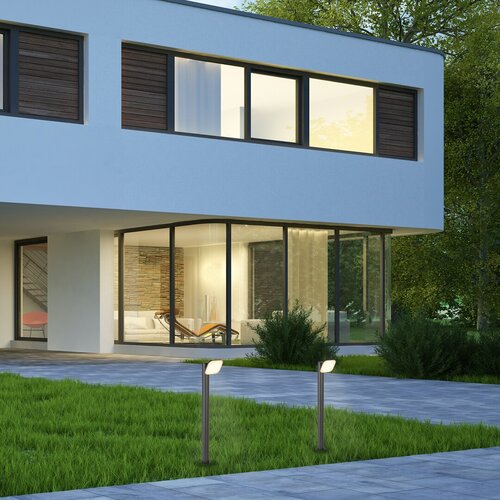 Rabalux 77060 Odiel LED Zahradní sloupkové světlo | Teplá bílá | 12W | Bílá | Černá