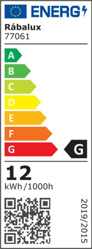 Rabalux 77061 Gendt LED Nástěnné venkovní světlo | Teplá bílá | 12W | Bílá | Černá
