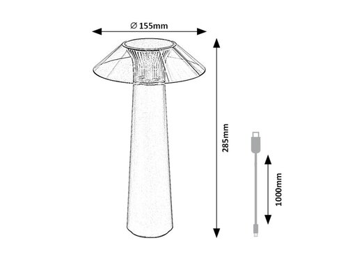 Rabalux 77062 Assen LED venkovní svítidlo | Teplá bílá | Stmívatelné | 5W | Černá