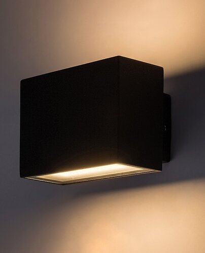 Rabalux 77073 Mataro LED Nástěnné venkovní světlo | Přírodní bílá | 7W | Bílá | Černá