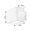Rabalux 77074 Mataro LED Nástěnné venkovní světlo | Přírodní bílá | 7W | Bílá