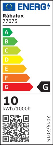 Rabalux 77075 Mataro LED Nástěnné venkovní světlo | Přírodní bílá | 10W | Bílá | Černá