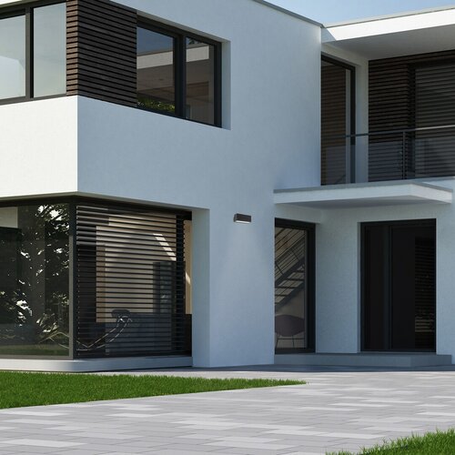 Rabalux 77075 Mataro LED Nástěnné venkovní světlo | Přírodní bílá | 10W | Bílá | Černá