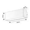 Rabalux 77076 Mataro LED Nástěnné venkovní světlo | Přírodní bílá | 10W | Bílá