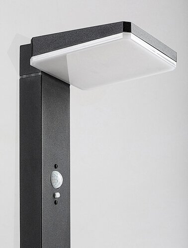Rabalux 77079 Lasset LED Venkovní světlo s čidlem | Přírodní bílá | Stmívatelné | 44W | Bílá | Černá