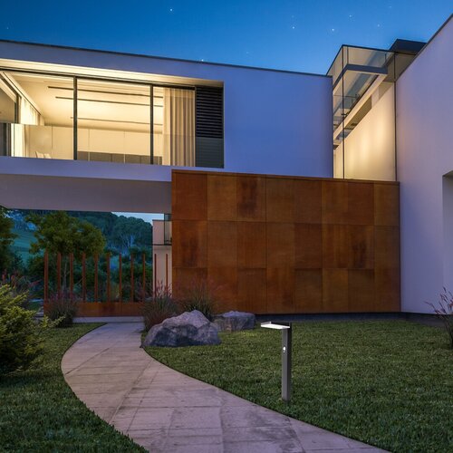 Rabalux 77079 Lasset LED Venkovní světlo s čidlem | Přírodní bílá | Stmívatelné | 44W | Bílá | Černá