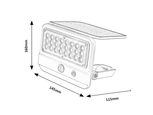Rabalux 77090 Flaxton LED Nástěnné venkovní světlo | Přírodní bílá | 7W | Bílá