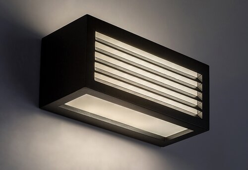 Rabalux 77100 Lublin LED Nástěnné venkovní světlo | Přírodní bílá | 10W | Bílá | Černá