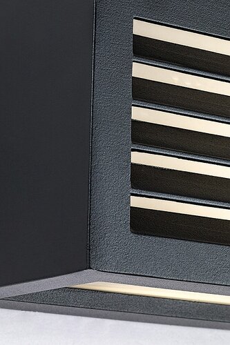 Rabalux 77100 Lublin LED Nástěnné venkovní světlo | Přírodní bílá | 10W | Bílá | Černá