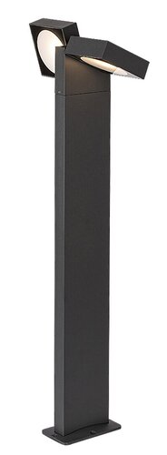 Rabalux 77102 Telde LED Zahradní sloupkové světlo | Teplá bílá | 14W | Černá