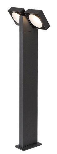 Rabalux 77102 Telde LED Zahradní sloupkové světlo | Teplá bílá | 14W | Černá