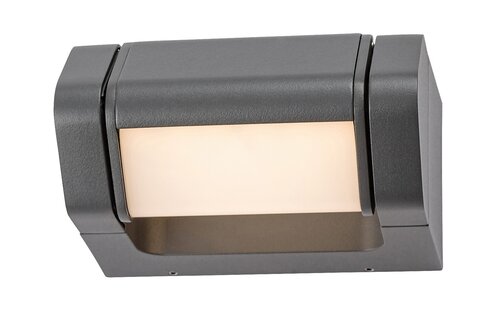 Rabalux 77103 Medna LED Nástěnné venkovní světlo | Teplá bílá | 8W | Bílá | Černá