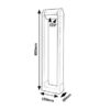 Rabalux 77104 Medna LED Zahradní sloupkové světlo | Teplá bílá | 8W | Bílá | Černá