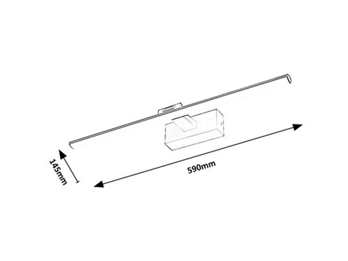 Rabalux 78002 Gaten LED Moderní nástěnní svítidlo | Teplá bílá | 12W | Bílá | Černá