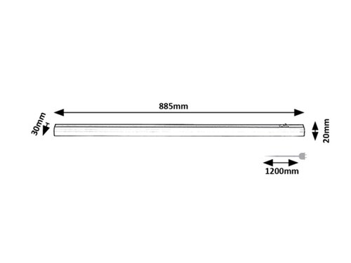 Rabalux 78005 Greg LED Pod linku | Přírodní bílá | 13W | Bílá | Černá