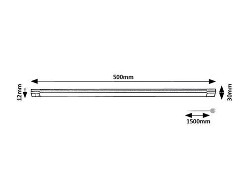 Rabalux 78026 Hanson LED Pod linku | Teplá bílá | 8W | Bílá | Černá