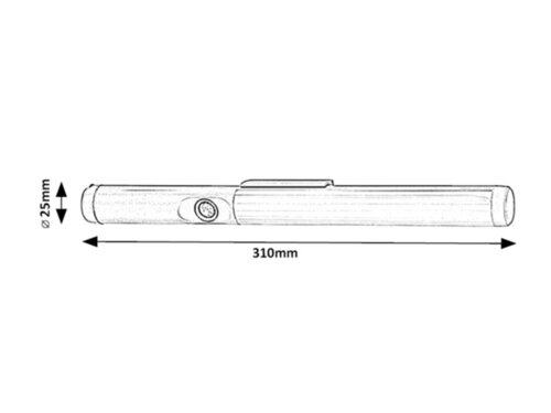 Rabalux 78031 Rakar LED Pod linku | Přírodní bílá | 3W | Bílá | Kov | Stříbrná