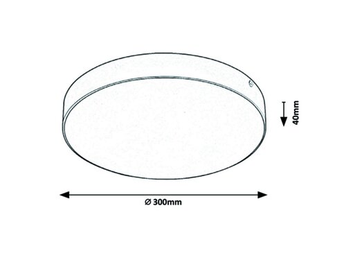 Rabalux 7898 Tartu LED Stropní venkovní světlo | Variabilní | Bílá | Černá | 24W