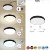Rabalux 7898 Tartu LED Stropní venkovní světlo | Variabilní | Bílá | Černá | 24W