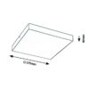 Rabalux 7899 Tartu LED Stropní venkovní světlo | Variabilní | Bílá | Černá | 18W
