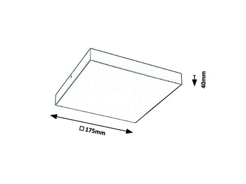 Rabalux 7899 Tartu LED Stropní venkovní světlo | Variabilní | Bílá | Černá | 18W