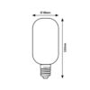 Rabalux 79008 Filament-LED LED žárovka E27 | Teplá bílá | 4W