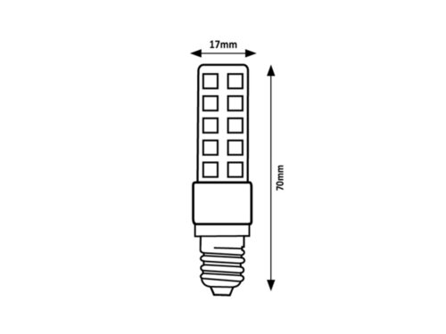 Rabalux 79009 SMD-LED LED žárovka E14 | Přírodní bílá | 5W