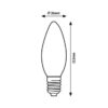 Rabalux 79011 Filament-LED LED žárovka E14 | Teplá bílá | 2W