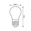 Rabalux 79017 Filament-LED LED žárovka E27 | Teplá bílá | 4W