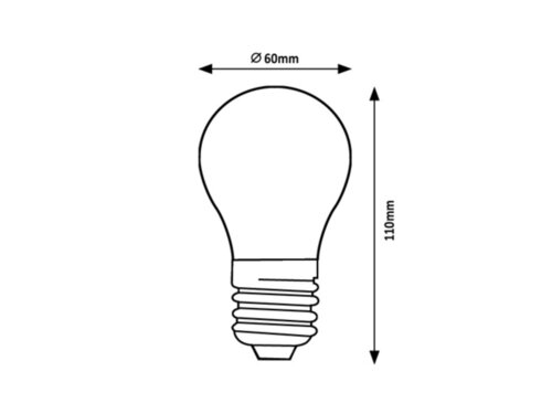 Rabalux 79017 Filament-LED LED žárovka E27 | Teplá bílá | 4W