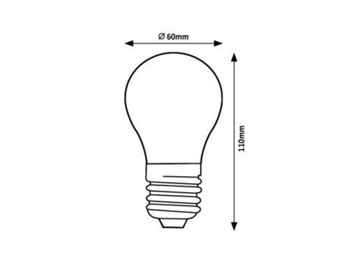 Rabalux 79019 Filament-LED LED žárovka E27 | Teplá bílá | 7W