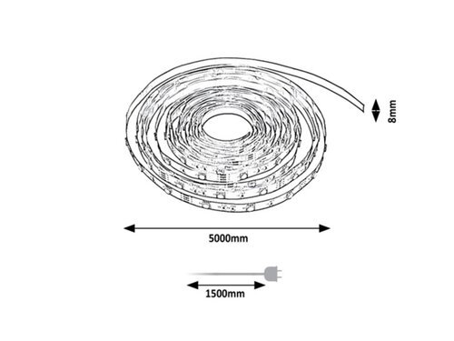 Rabalux 79024 LED Strip LED žárovka | Teplá bílá | 18W